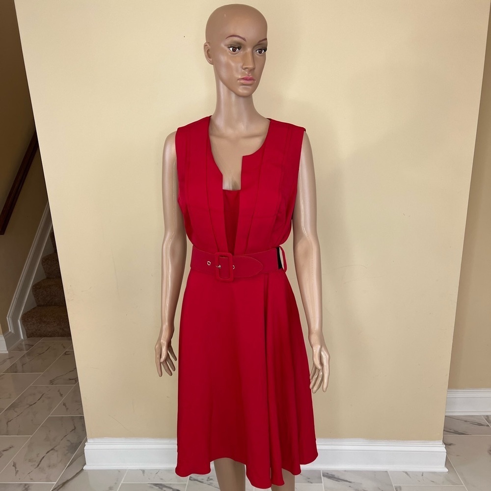 𝅺City chic belted dress